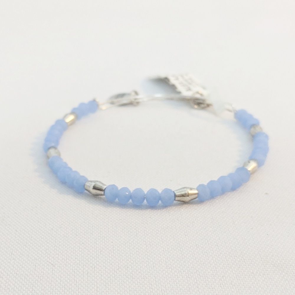 Alex and Ani Nautical Light Baby Blue Beaded Bracelet